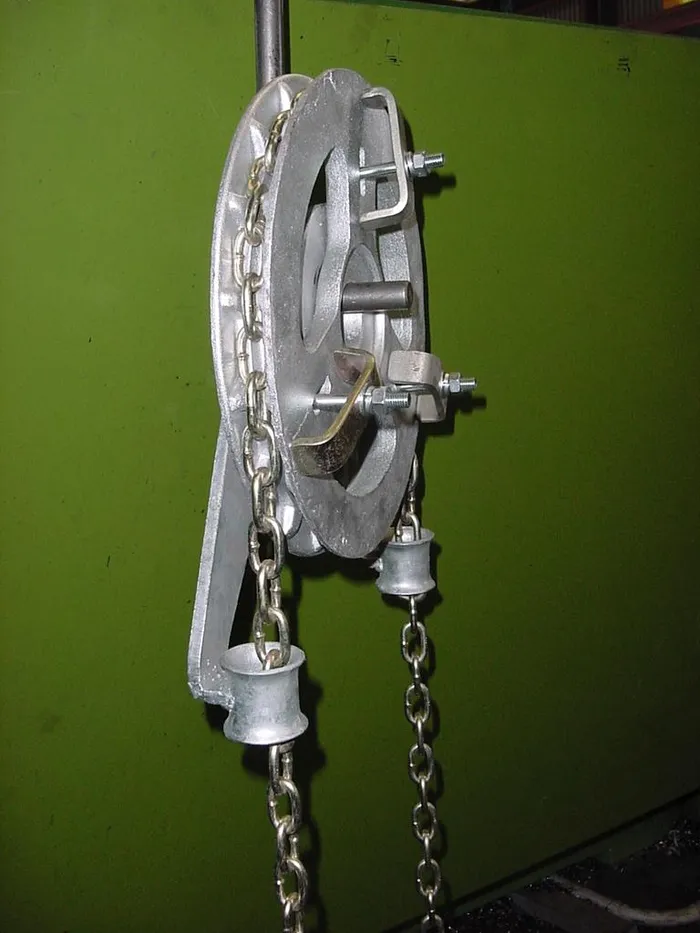 A Hapco-manufactured chainwheel assembly used for valve actuation